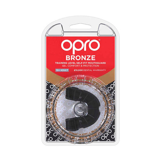 Black Opro Adult Bronze Gen 4 Mouth Guard