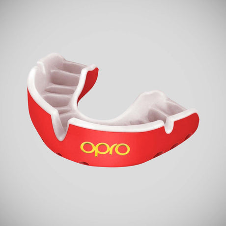 Opro Gold Self-Fit Mouth Guard Red/Pearl   