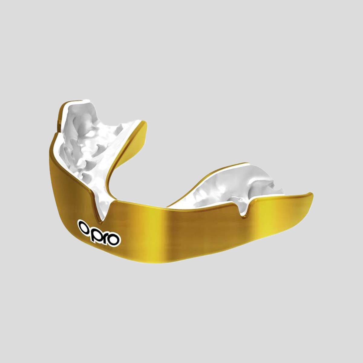 Opro Instant Custom-Fit Single Colour Mouth Guard Gold/White Default Title  