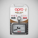 Opro Junior Bronze Self-Fit Mouth Guard Black