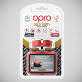 Opro Junior Gold Self-Fit Mouth Guard Red/Pearl   