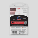 Opro Junior Silver Self-Fit Mouth Guard Red/Dark Blue   
