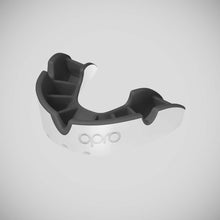 White/Black Opro Junior Silver Self-Fit Mouth Guard