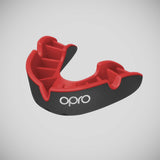 Opro Silver Self-Fit Mouth Guard Black/Red   