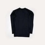 Black Progress Academy Long Sleeve Rash Guard   