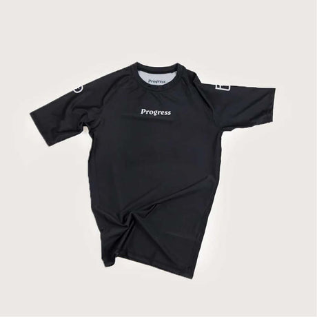 Black Progress Academy Rash Guard   