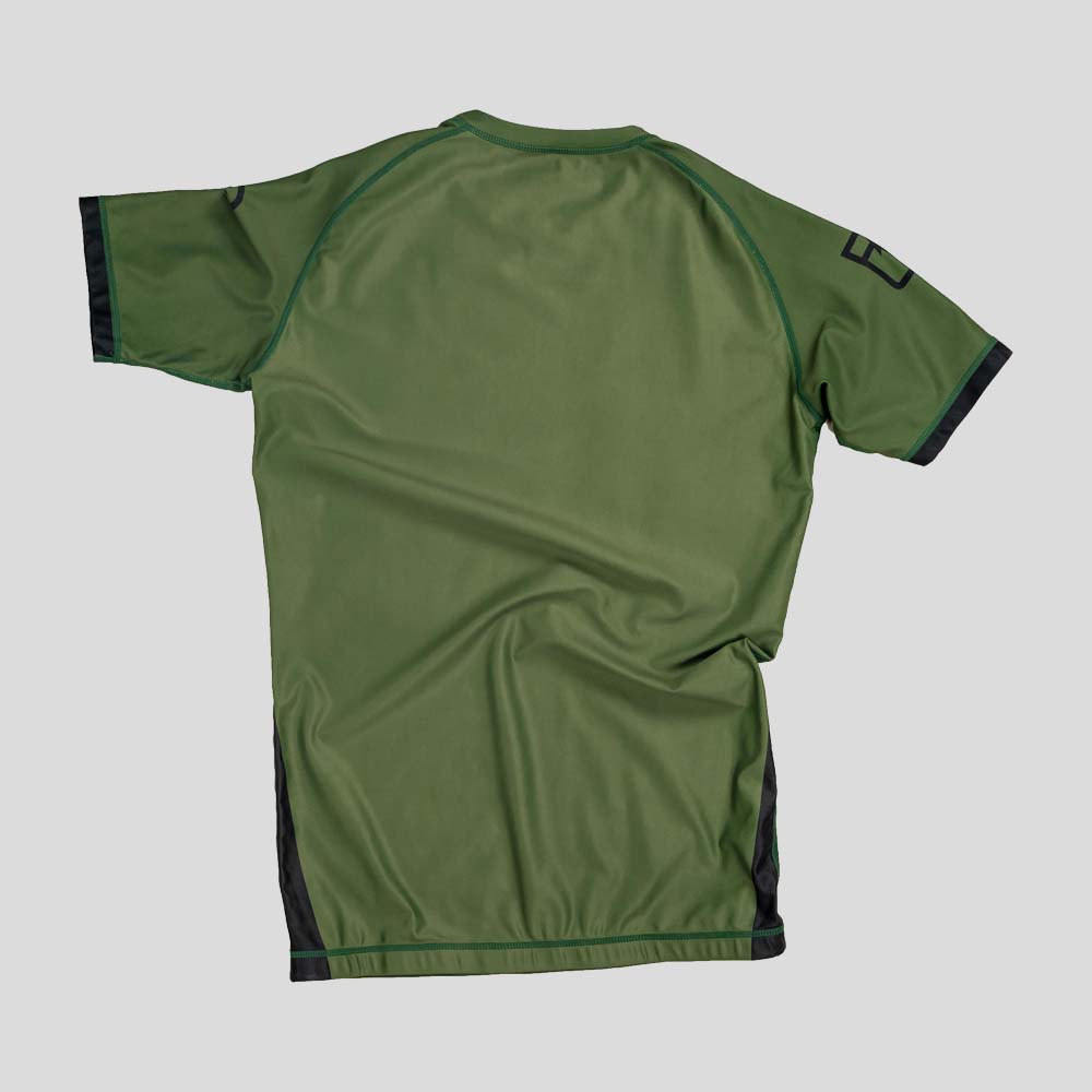 Khaki Progress Academy+ Short Sleeve Rash Guard   