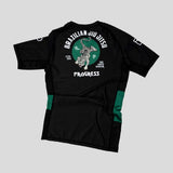 Black/Green Progress Bengal Rash Guard   