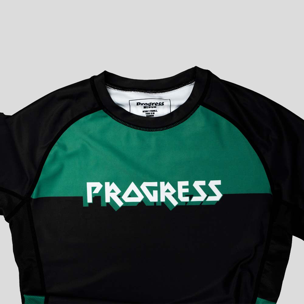 Black/Green Progress Bengal Rash Guard   