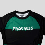 Black/Green Progress Bengal Rash Guard   