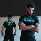 Black/Green Progress Bengal Rash Guard   