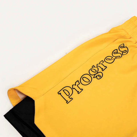 Progress Profile Golden Yellow Hybrid Shorts