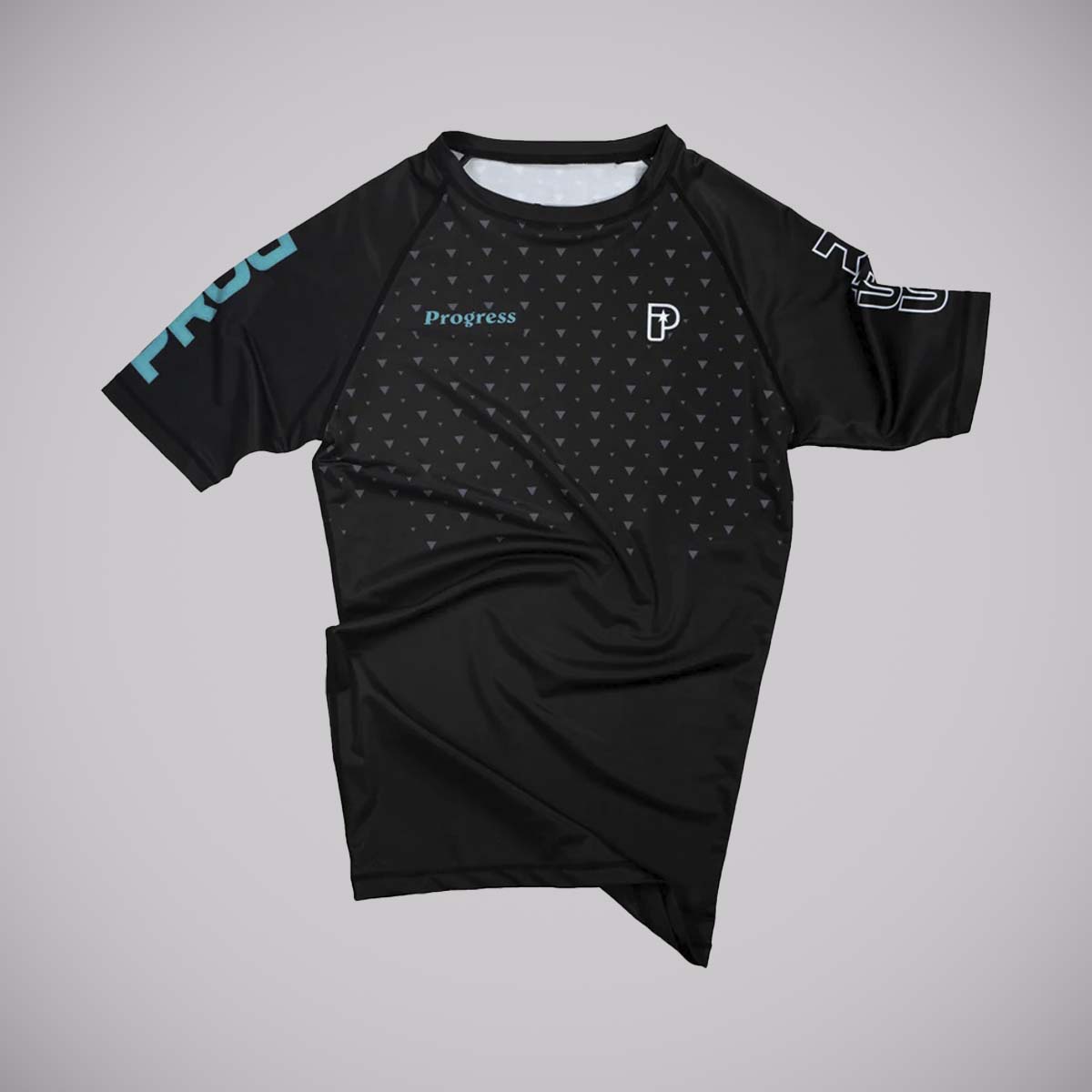 Progress Sportif Rash Guard Black/Teal from Made4Fighters