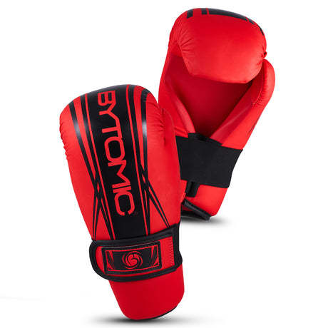 Red/Black Bytomic Axis V2 Point Fighter Gloves XXS  