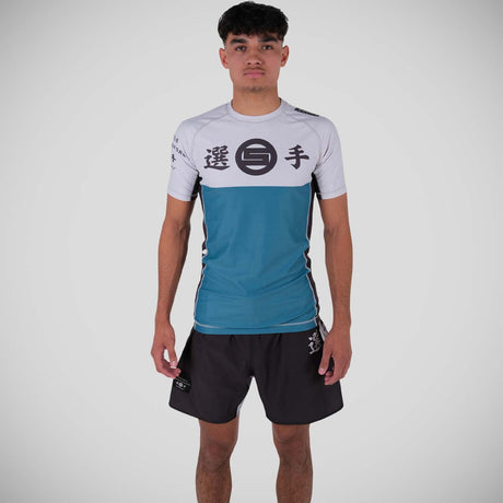 Blue/Black/White Scramble Senshu Rash Guard   