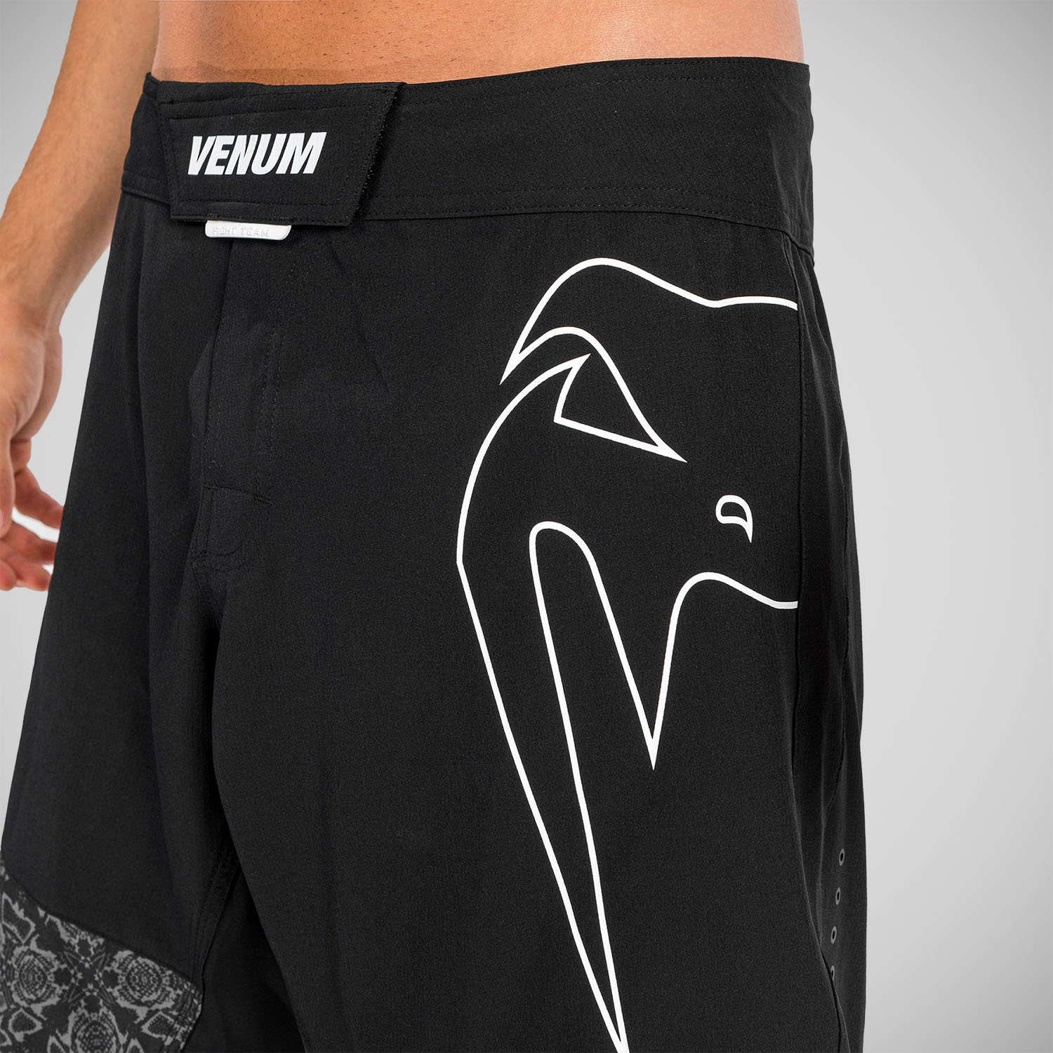 Black/White Venum Light 4.0 Fight Shorts from Made4Fighters