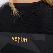 Black/Gold Venum Razor Women's Long Sleeve Rash Guard