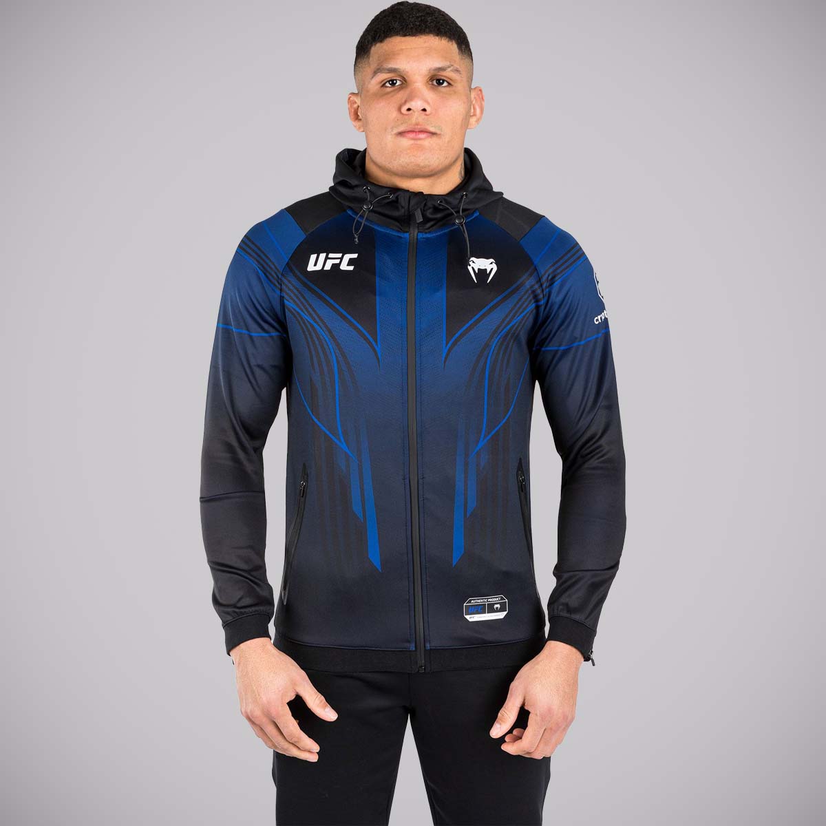 Blue/Black Venum UFC Authentic Fight Night 2.0 Walkout Hoodie from ...