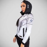 White Venum UFC Authentic Fight Night 2.0 Women's Walkout Hoodie   