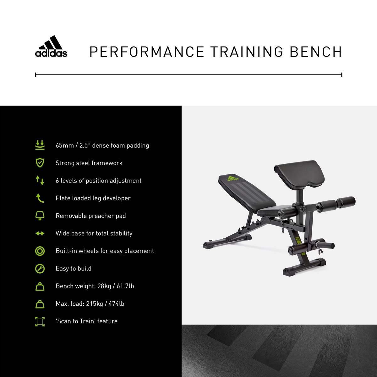 Adidas Performance Training Bench PADBE-10228