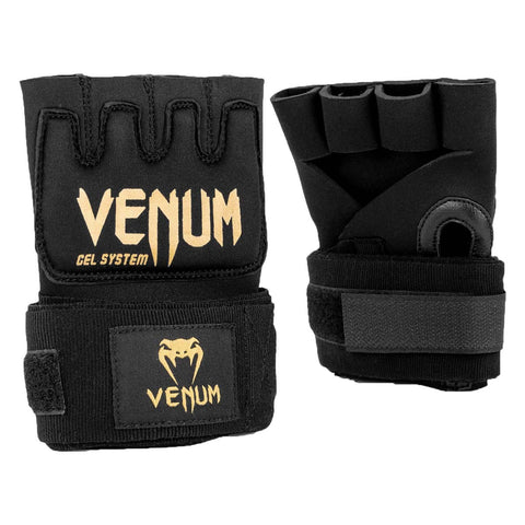 Black/Gold Venum Kontact Gel Wrap Gloves