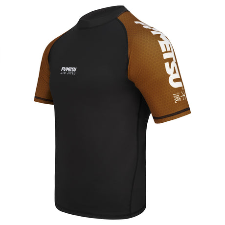 Fumetsu Competitor MK1 Short Sleeve Rash Guard Brown XL 