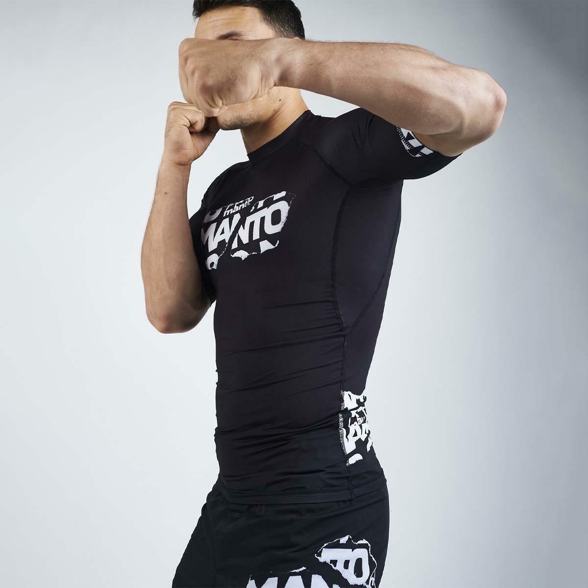 Black Manto Torn Rash Guard   