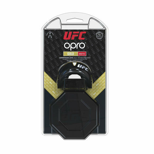 Opro UFC Gold Mouth Guard Black Metal/Gold