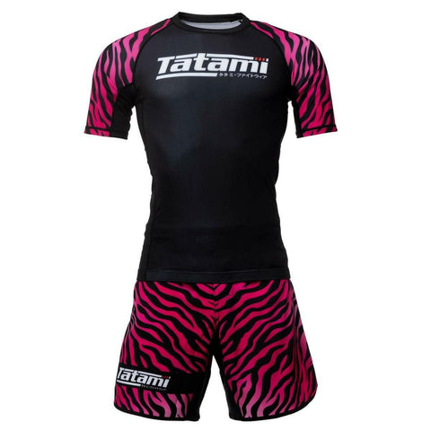 Tatami Fightwear Recharge Short Sleeve Rash Guard - Pink TATRG1107
