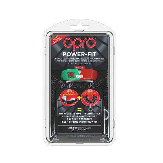 Opro Power Fit Countries Mouth Guard Wales