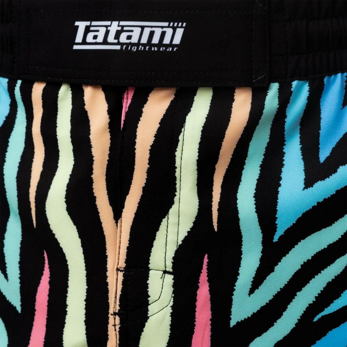 Tatami Fightwear Recharge Fight Shorts Black - Neon TATFS1032