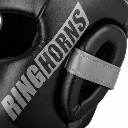 Black-White Ringhorns Charger Headguard