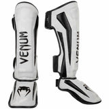 White/Camo Venum Elite Shin Guards   