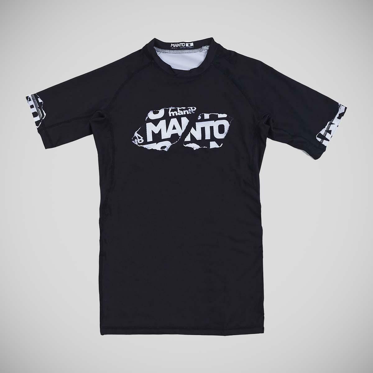 Black Manto Torn Rash Guard   