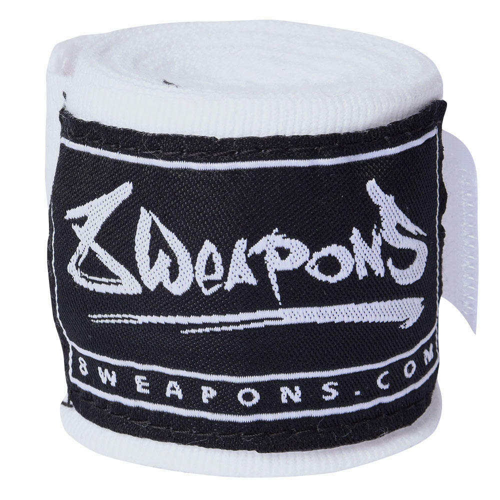 White 8 Weapons 3.5m Hand Wraps   