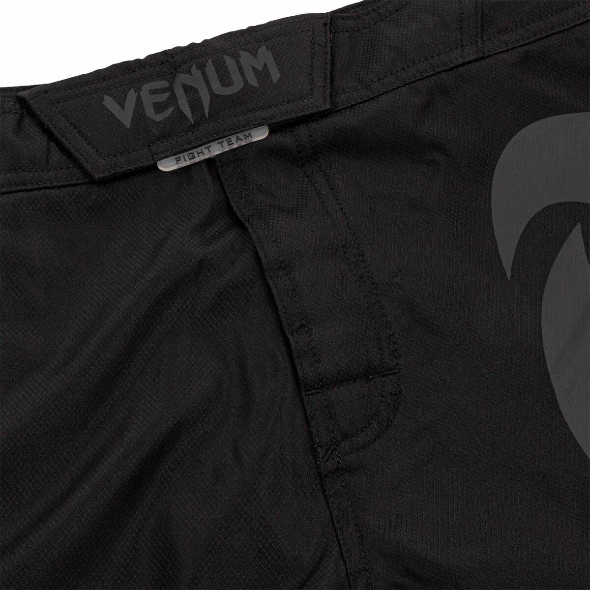 Black-Black Venum Light 3.0 Fight Shorts   