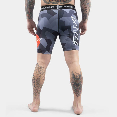 Black Camo Tatami Onyx Vale Tudo Shorts   