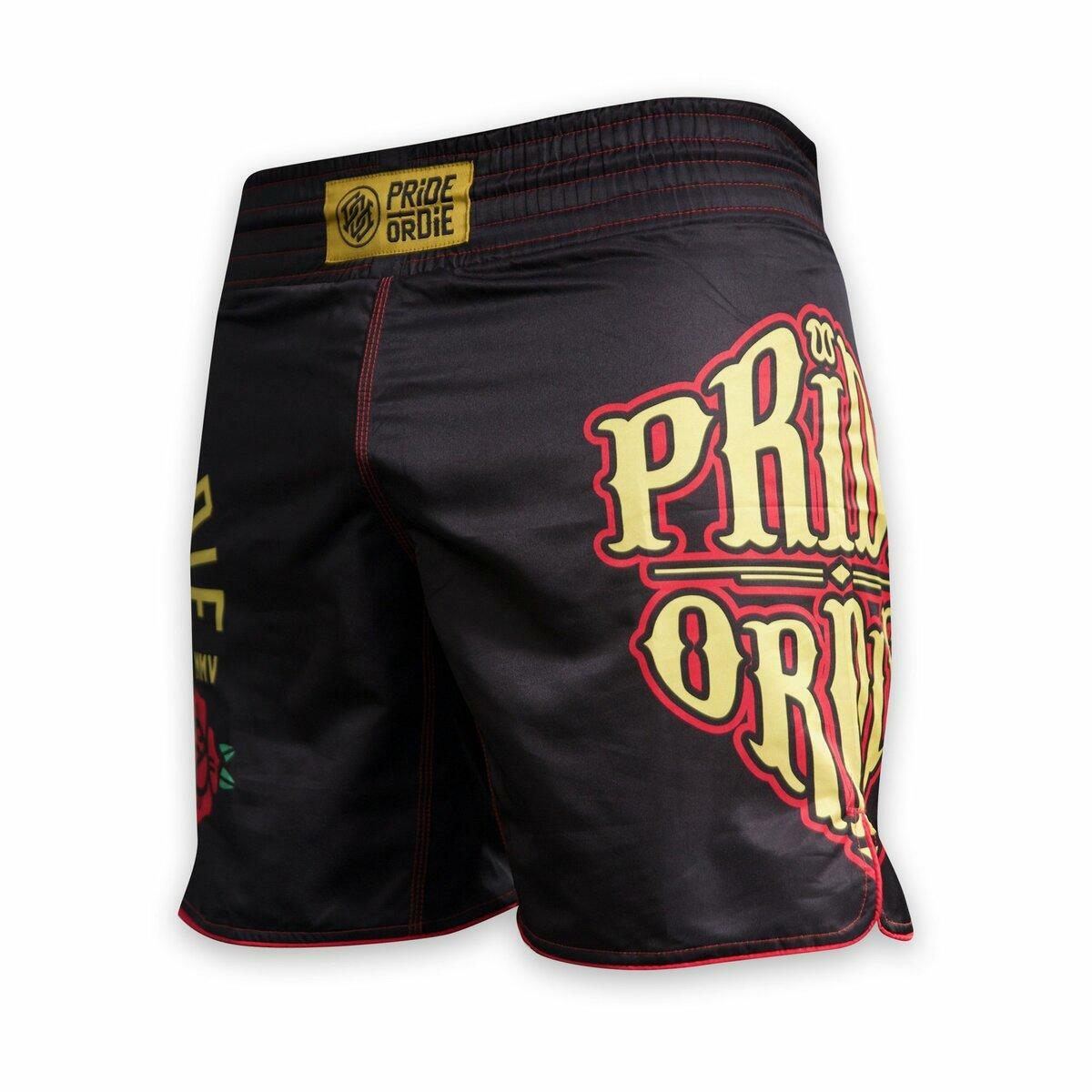 Pride Or Die Stay Sharp Fight Shorts - Black FPOD022