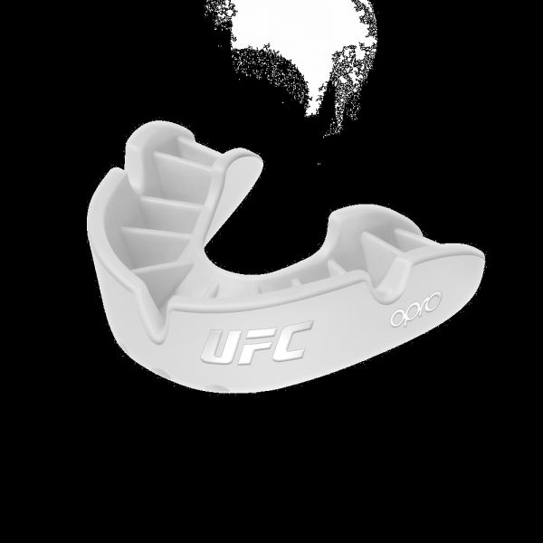 White Opro Junior UFC Bronze Mouth Guard   