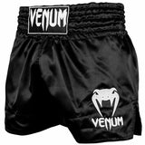 Black/White Venum Classic Muay Thai Shorts   