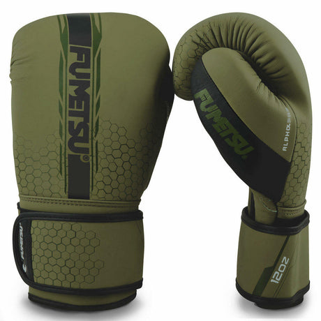 Khaki Fumetsu Alpha Pro Boxing Gloves 12oz  
