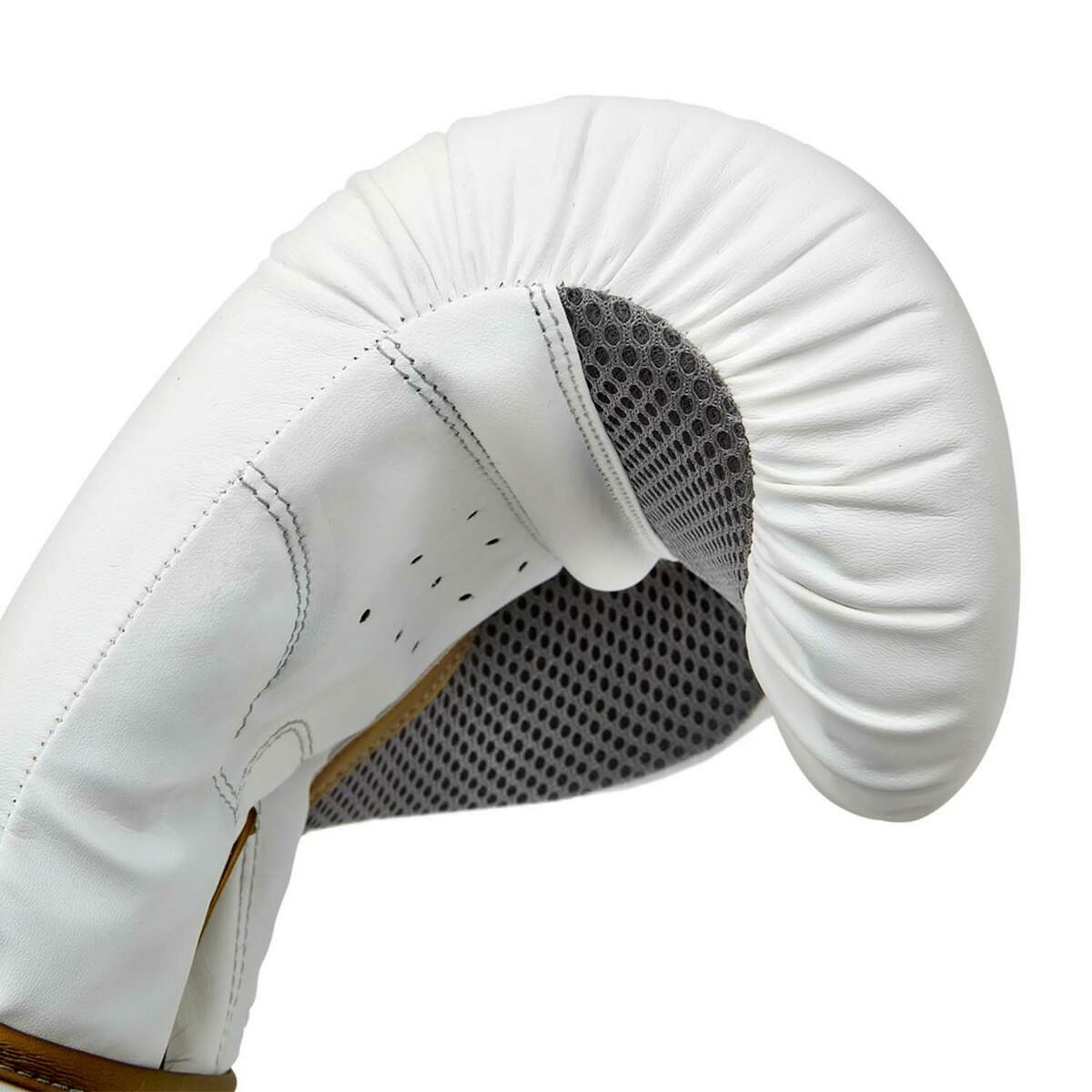 Reebok Boxing Gloves White/Gold RSCB-12010GD