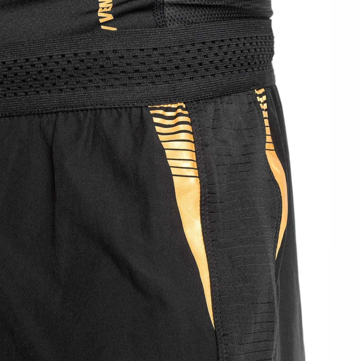 Black/Gold Venum Tempest 2.0 Fight Shorts   