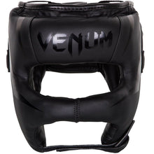 Matte Black Venum Elite Iron Headgear