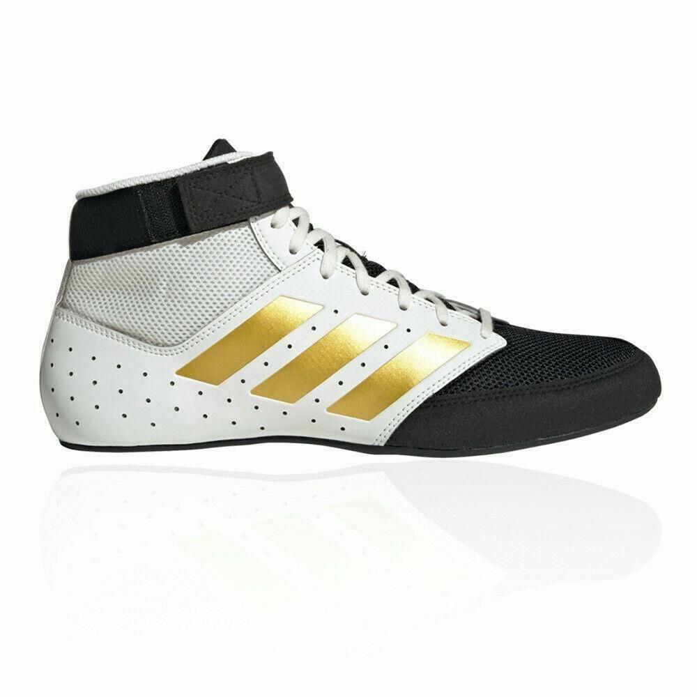 Adidas Mat Hog 2.0 Wrestling Boots - Black/Gold FU8167