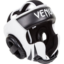 Black/White Venum Challenger v2 Hook & Loop Head Guard
