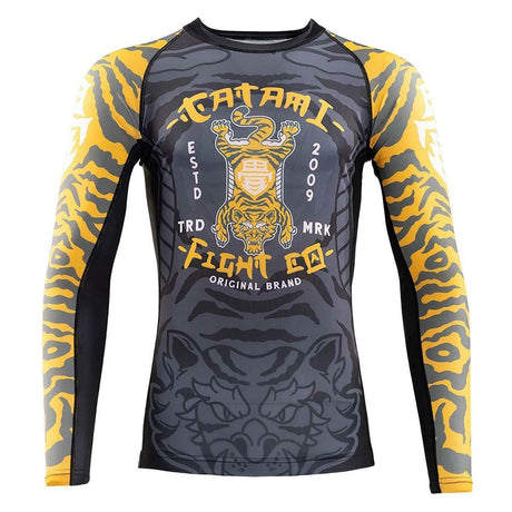 Black/Yellow Tatami Flying Tiger Eco Tech Recycled Rash Guard   