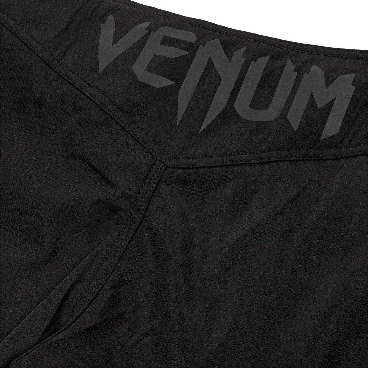 Black-Black Venum Light 3.0 Fight Shorts   