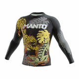 Black Manto Jungle Long Sleeve Rash Guard   