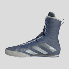 Blue/Grey Adidas Box Hog 4 Boxing Boots